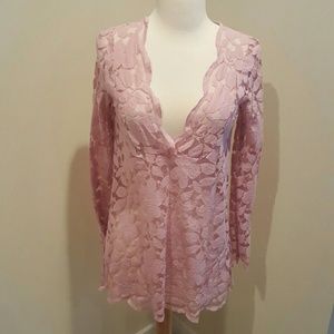 Mauve lacy top